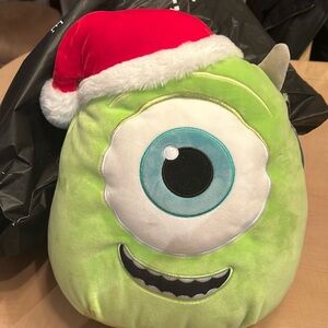 14” Squishmallow 14” Disney Mike Wazowski Christmas Official Kellytoy - Cute